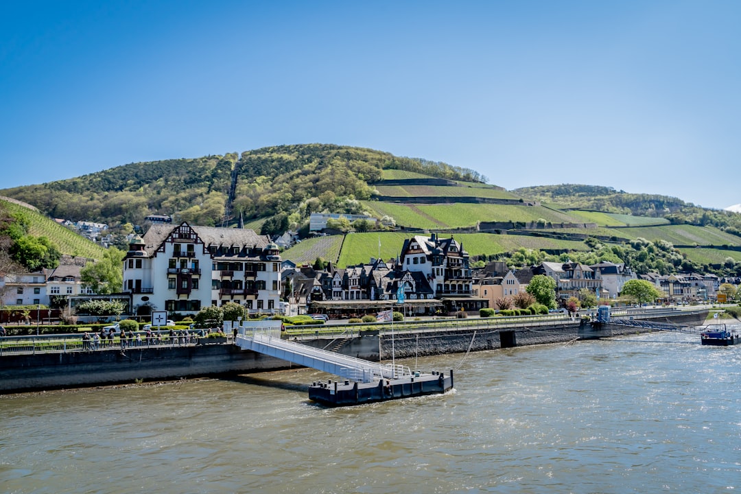 Blick auf den Rhein bei Linz am Rhein und Dattenberg